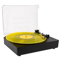 LED record player with bluetooth® speaker & radio