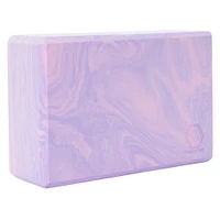 series-8 fitness™ marble print yoga block 9in x 6in