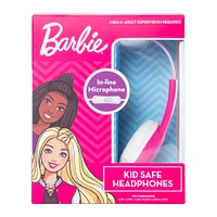 barbie® kid-safe wired headphones with mic