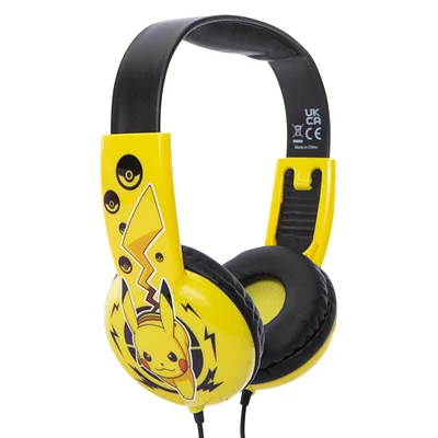 pokemon™ kid-safe wired headphones with mic