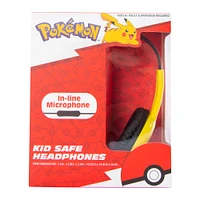 pokemon™ kid-safe wired headphones with mic