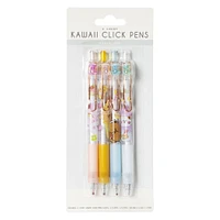 kawaii click pens 4-count