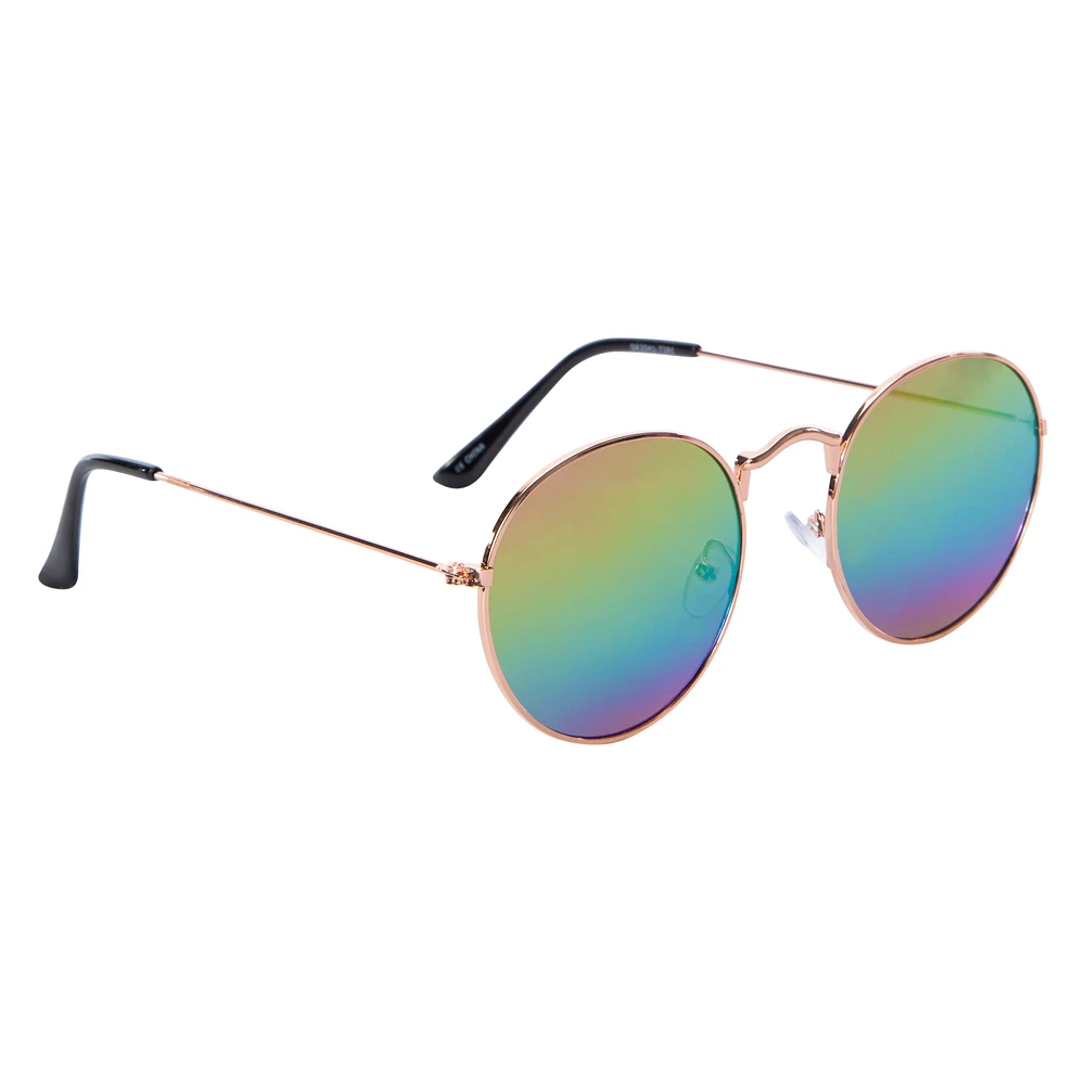 ladies round mirrored sunglasses