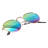 ladies round mirrored sunglasses