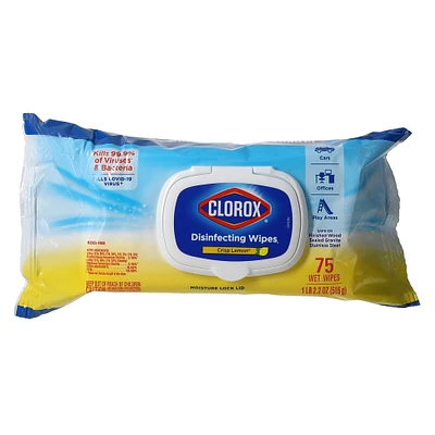 clorox® crisp lemon disinfecting wipes -count