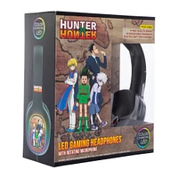 hunter x hunter™ wired LED gaming headphones with rotating microphone