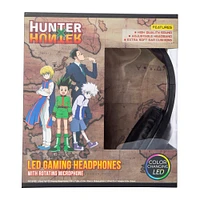 hunter x hunter™ wired LED gaming headphones with rotating microphone