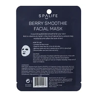 spa life berry smoothie facial mask 0.81oz
