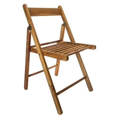 wooden folding chair 19.48in x 30.9in