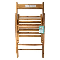 wooden folding chair 19.48in x 30.9in