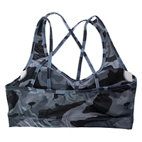 camo strappy sports bra