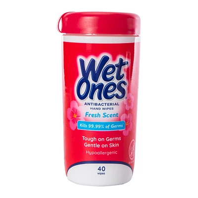 wet ones® fresh scent antibacterial hand wipes 40-count