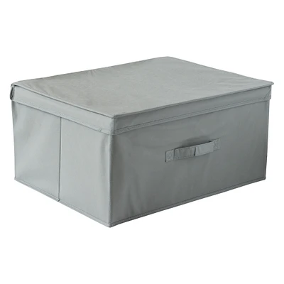 collapsible under the bed bin with lid 19.68in x 15.74in