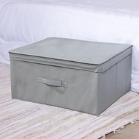 collapsible under the bed bin with lid 19.68in x 15.74in
