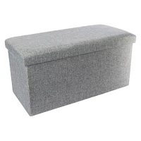 collapsible storage ottoman 27.5in x 13.7in