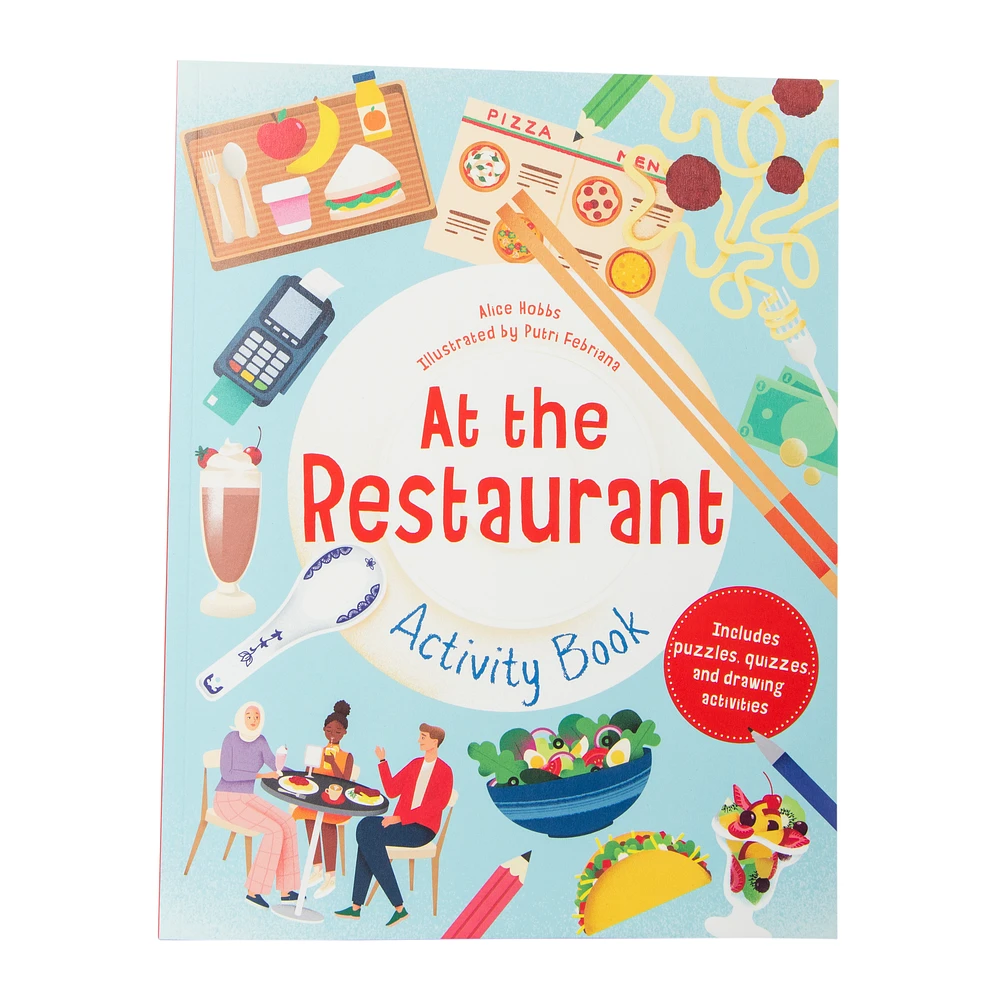 at the restaurant activity book by alice hobbs