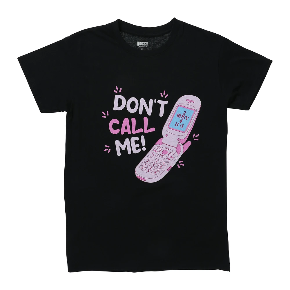 'don't call me' cell phone graphic tee