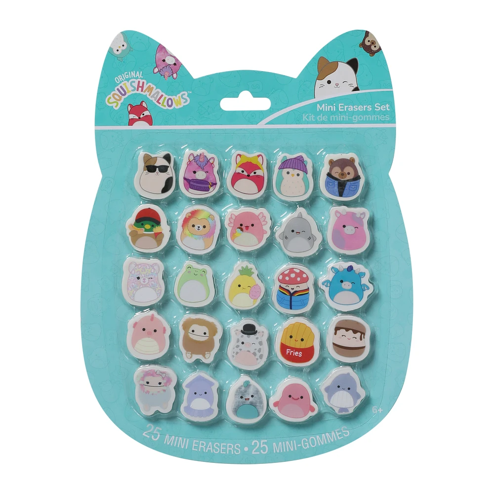 squishmallows™ mini erasers 25-count