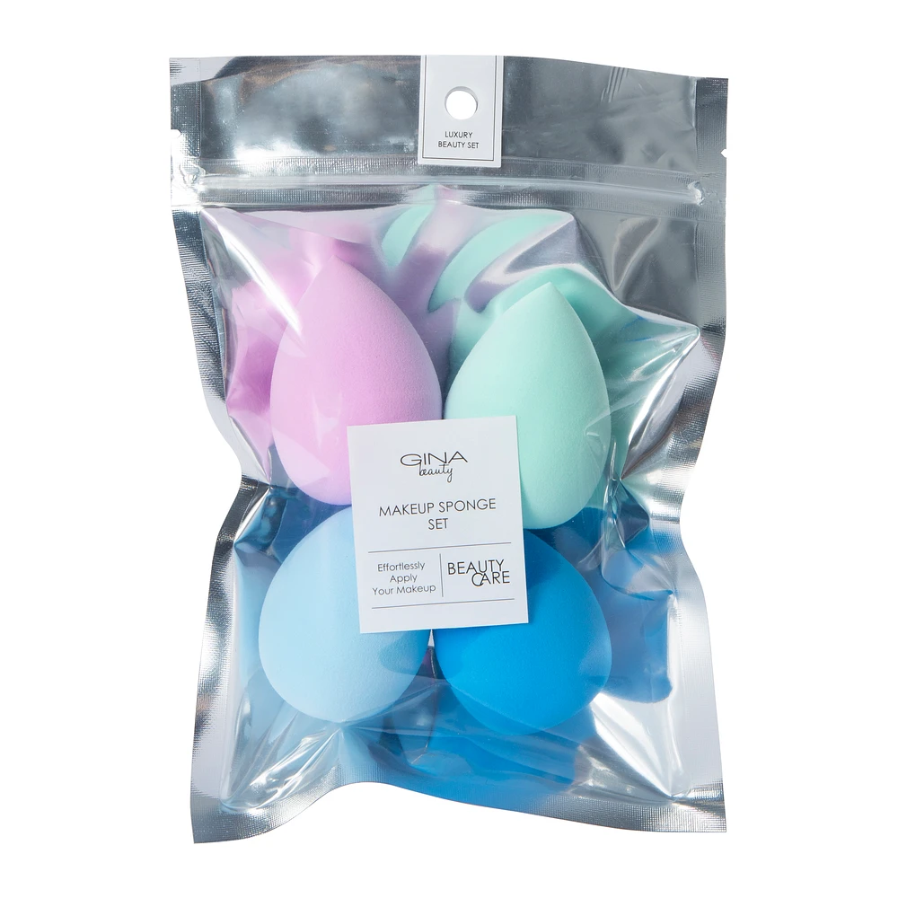 gina beauty egg makeup sponges 4-piece set