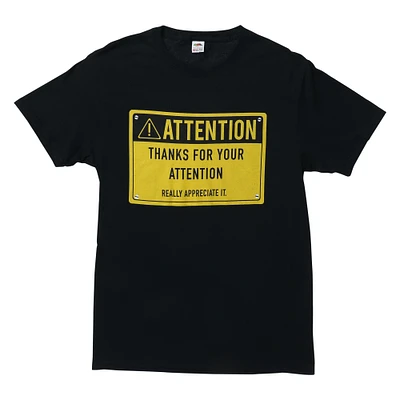 'thanks for your attention' graphic tee