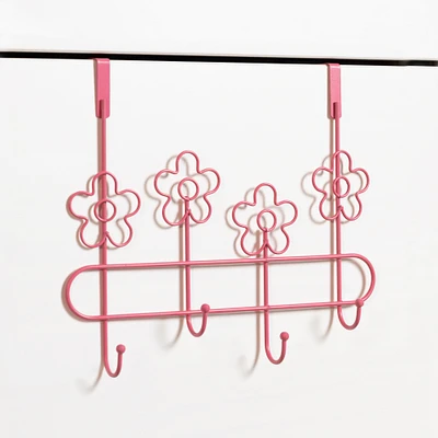 over-the-door flocked hooks 3-count