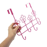 over-the-door flocked hooks 3-count