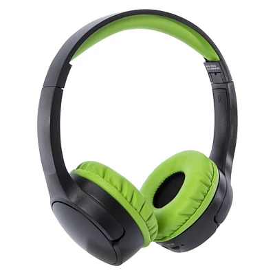 2-in-1 wireless & wired bluetooth® kid-safe headphones with mic