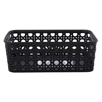 small cane weave storage bin 4.8in x 7.2in