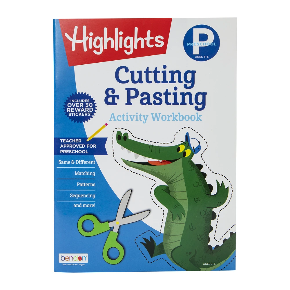 highlights® preschool cutting & pasting activity workbook