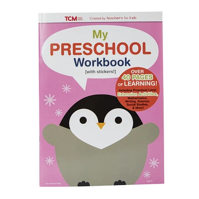 TCM 'my preschool workbook' with stickers