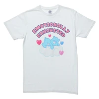 'emotionally exhausted' care bears™ graphic tee