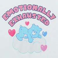 'emotionally exhausted' care bears™ graphic tee