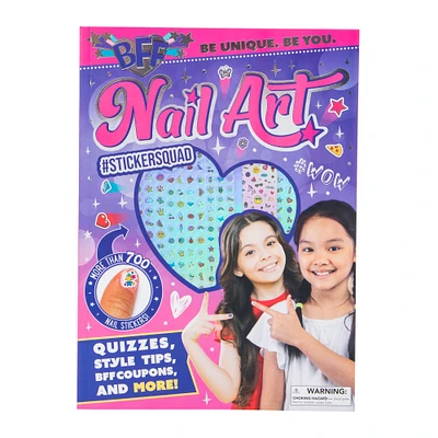 bff nail art with more than 700 nail stickers