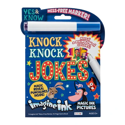 imagine ink® mess-free coloring book with knock knock jokes