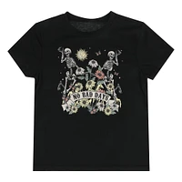 juniors 'no bad days' skeleton graphic tee