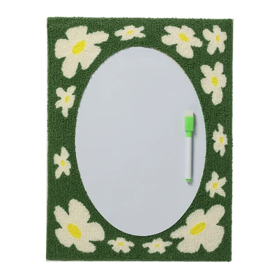 tufted frame dry erase board 15.7in x 11.8in