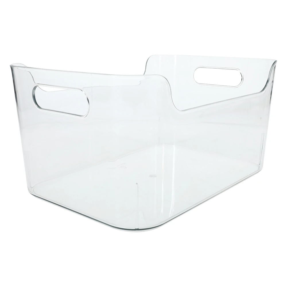 small clear plastic bin 6.8in x 10in