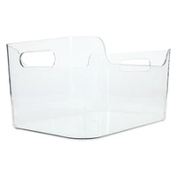 small clear plastic bin 6.8in x 10in