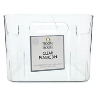 small clear plastic bin 6.8in x 10in