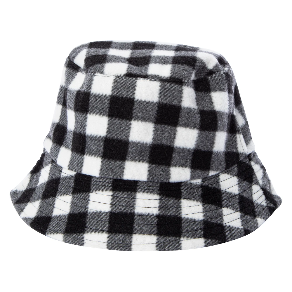 reversible plaid bucket hat