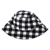 reversible plaid bucket hat