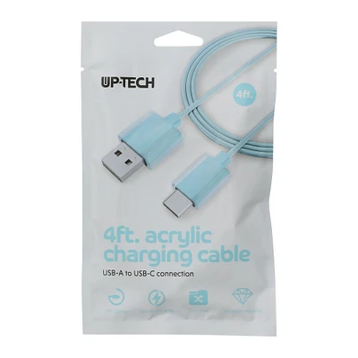 4ft acrylic USB Type-C cable