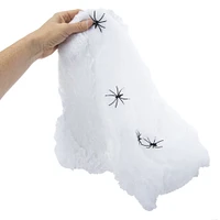 giant spider web & spiders halloween decoration 2.1oz