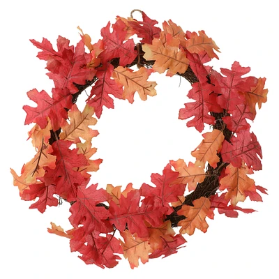 fall leaf wreath 18in