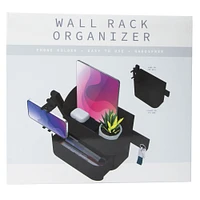 wall rack organizer & phone holder