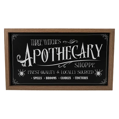 three witches apothecary sign 14in x 8in