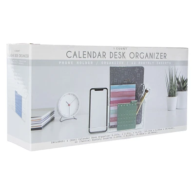 desk calendar & organizer 9.25in x 4.1in