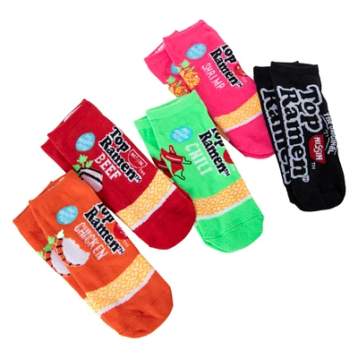 top ramen™ ladies ankle socks 5-pack