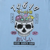 skull ramen graphic tee