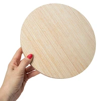 artist's round wooden panel 10in